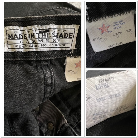 Made in the Shade Exposed Button Fly High-Waisted Shorts Vintage Size 7 - Picture 9 of 10